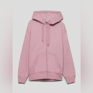 Aritzia TNA Extra Fleece Boyfriend Zip-up Hoodie